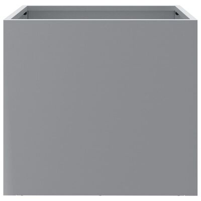 vidaXL Jardiniere, 2 buc., argintiu, 32x30x29 cm, oțel galvanizat