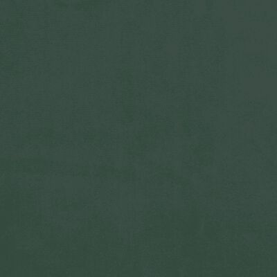 vidaXL Pat box spring cu saltea, verde închis, 90x200 cm, catifea