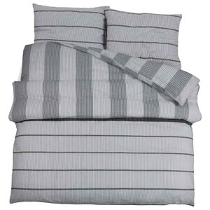 vidaXL Set cu husă de pilotă, gri deschis, 260x220 cm, bumbac