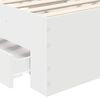 vidaXL Cadru de pat cu sertar cu headboard cu depozitare Lemn compozit