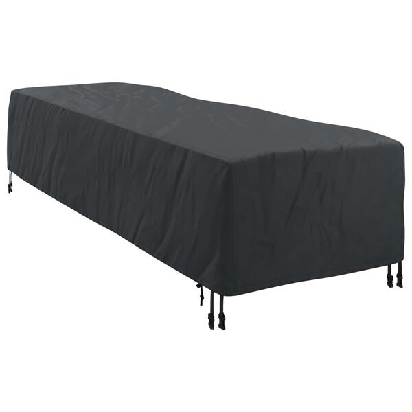 vidaXL Husă pentru Leagăne Simplu Negru 74 x 210 x 40 cm țesătură
