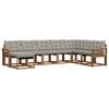 vidaXL Set de canapele de exterior 8 buc. Gri natural și deschis