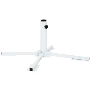 vidaXL Trepied pentru Parasol Alb Oțel