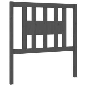 vidaXL Tăblie de pat, gri, 96x4x100 cm, lemn masiv de pin
