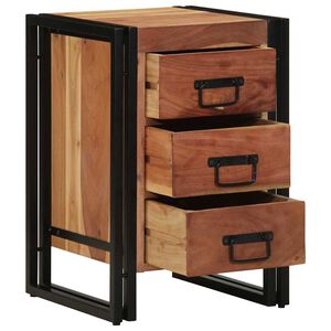 vidaXL Dulap de noapte Maro 40 x 40 x 59 cm Lemn Solid de Acacia
