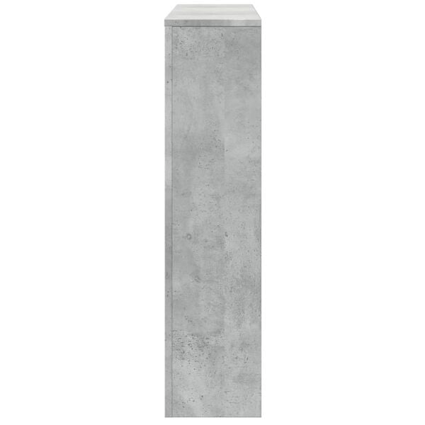 vidaXL Mască pentru calorifer, gri beton, 175x20x82 cm, lemn prelucrat