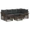 vidaXL Set de canapele pentru grădină 7 buc. Gri 55 x 55 x 37 cm