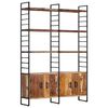 vidaXL Bibliotecă cu 4 niveluri, 124 x 30 x 180 cm lemn masiv reciclat