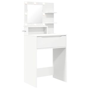 vidaXL Mese de toaletă pentru dormitor Alb 80 x 39,6 x 135 cm