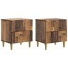 vidaXL Dulap de noapte 2 buc. Lemn vechi 43 x 34,5 x 48 cm