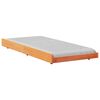 vidaXL Cadru de pat Maroniu cerat 100 x 200 cm Lemn de pin masiv