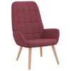 vidaXL Scaun de relaxare, roșu vin, material textil