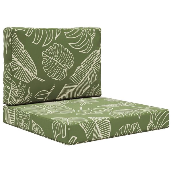 vidaXL Perna pentru canapea de exterior 2 pcs Design cu frunze