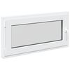 vidaXL Fereastră pentru subsol RISOR 100 x 50 cm PVC și Sticlă Alb