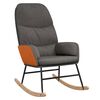 vidaXL Scaun balansoar, gri &icirc;nchis, material textil