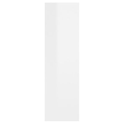 vidaXL Raft de perete, alb extralucios, 75x16x55 cm, PAL