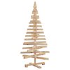 vidaXL Brazi de Crăciun cu suport natural 120 cm Lemn masiv de pin