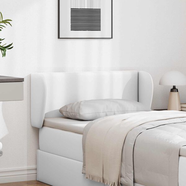 vidaXL Ureche pentru Tăblie Altele cu headboard Alb pur 40 x 23 x 6 cm