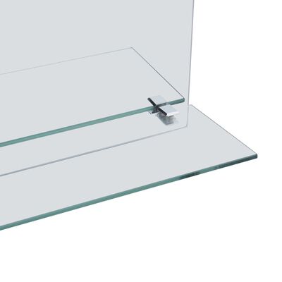 vidaXL Oglindă de perete cu raft, 30 x 50 cm, sticlă securizată