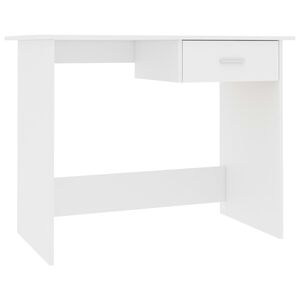 vidaXL Birou, alb, 100x50x76 cm, lemn prelucrat