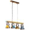 vidaXL Lampă de tavan industrială 25 W, multicolor, 111 cm E27