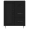 vidaXL Servantă, negru, 69,5x34x90 cm, lemn compozit