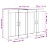vidaXL Cabinet suspendat 2 pcs Stejar Artizanal 69,5 x 34 x 90 cm
