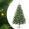 vidaXL Brad de Crăciun cu 300 LED cu suport Verde 180 cm PE