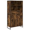 vidaXL Bufet Stejar fumuriu 81 x 36 x 150.5 cm Lemn prelucrat