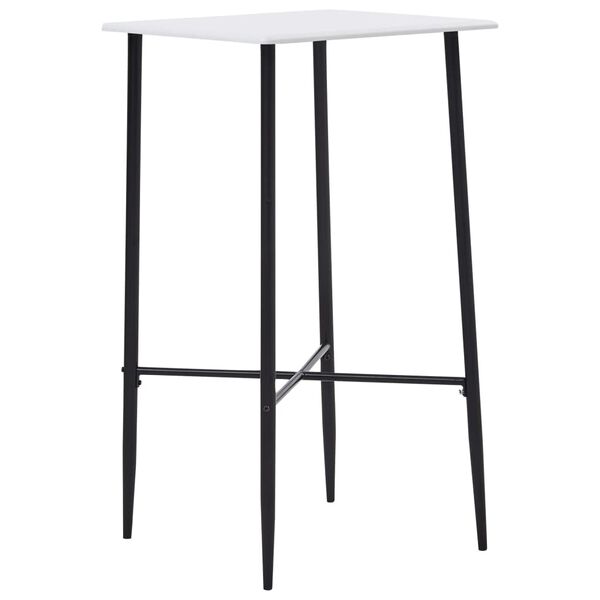 vidaXL Set mobilier de bar, 5 piese, negru, plastic