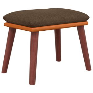 vidaXL Taburet, maro, 45x29,5x35 cm, textil & piele ecologică