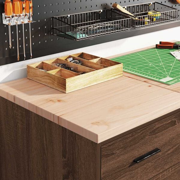 vidaXL Dulapuri de garaj 2 buc din lemn de stejar maro