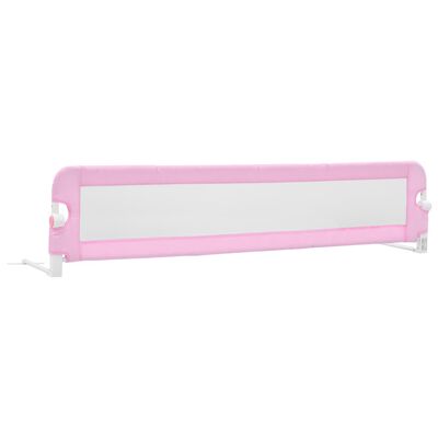 vidaXL Balustradă de protecție pat copii, roz, 180x42 cm, poliester