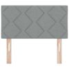 vidaXL Tăblie cap cu headboard Gri deschis 80 cm Piele artificială