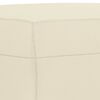 vidaXL Taburet, crem, 70x55x41 cm, piele ecologică