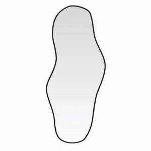 vidaXL Oglindă de perete, negru, 100x45 cm