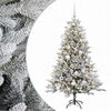vidaXL Brad de Crăciun artificial cu glob 120 cm 150 LED-uri Alb cald