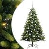 vidaXL Pom de Crăciun Artificial cu Ramuri Hinge, 150 LED-uri Verde