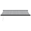 vidaXL Copertină retractabilă antracit/alb, 4x3 m, textil/aluminiu