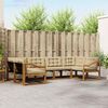 vidaXL Set de canapele de exterior cu pernă 6 pcs Natural și Bej