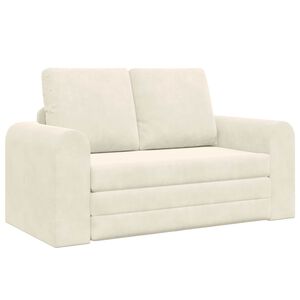 vidaXL Pat canapea Crem 148 x 71 x 83 cm Catifea