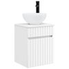 vidaXL Chiuvetă de baie suspendată Alb 39 x 35 x 63 cm Lemn prelucrat