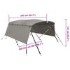 vidaXL Parasolar Bimini 4 arcuri pereți laterali 243x(230-244)x137 cm