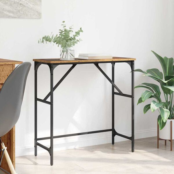 vidaXL Masă de consolă Lemn vechi 75 x 32 x 75 cm Lemn compozit