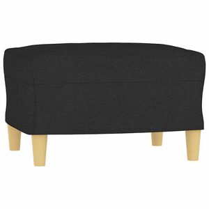 vidaXL Taburet, negru, 60x50x41 cm, material textil