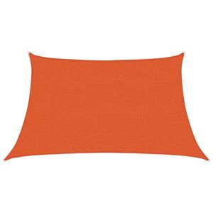 vidaXL P&acirc;nză parasolar, portocaliu, trapez, 3/4x2 m, HDPE, 160 g/m&sup2;