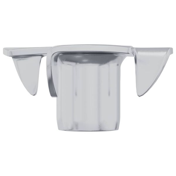 vidaXL T-nut cu prongs 12 pcs Argintiu M6 mm Oțel