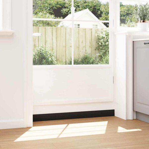 vidaXL Perdele de ușă cu perii cu montare prin &icirc;nșurubare 2 pcs Alb