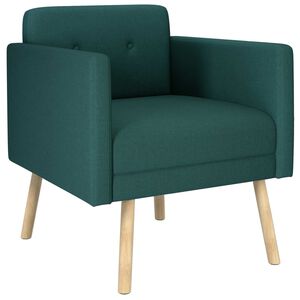 vidaXL Fotoliu decorativ Verde &icirc;nchis Țesătură
