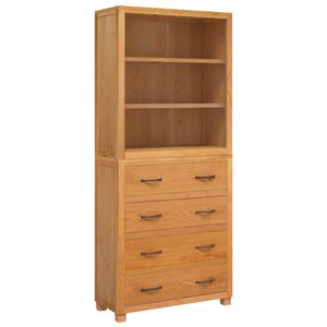 vidaXL Set de Mobilier pentru Depozitare cu sertar 2 buc. natural